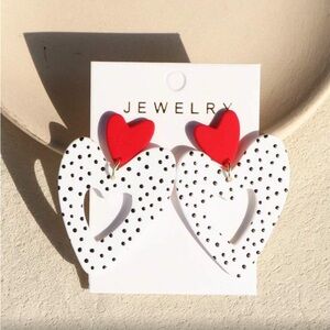 ✨NEW Heart-Shaped Polka Dot Earrings